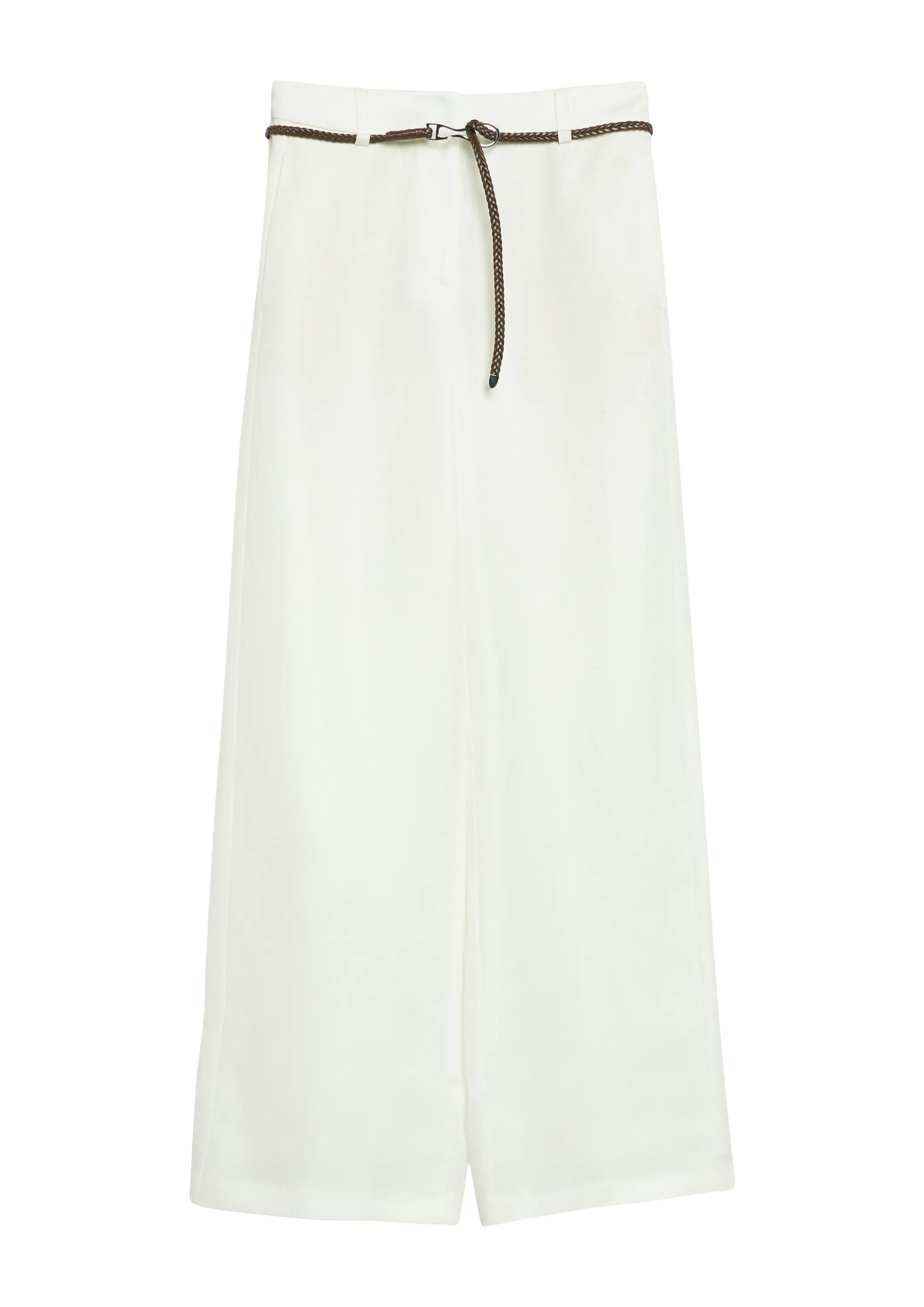 Hose Wide Leg aus Leinenmix