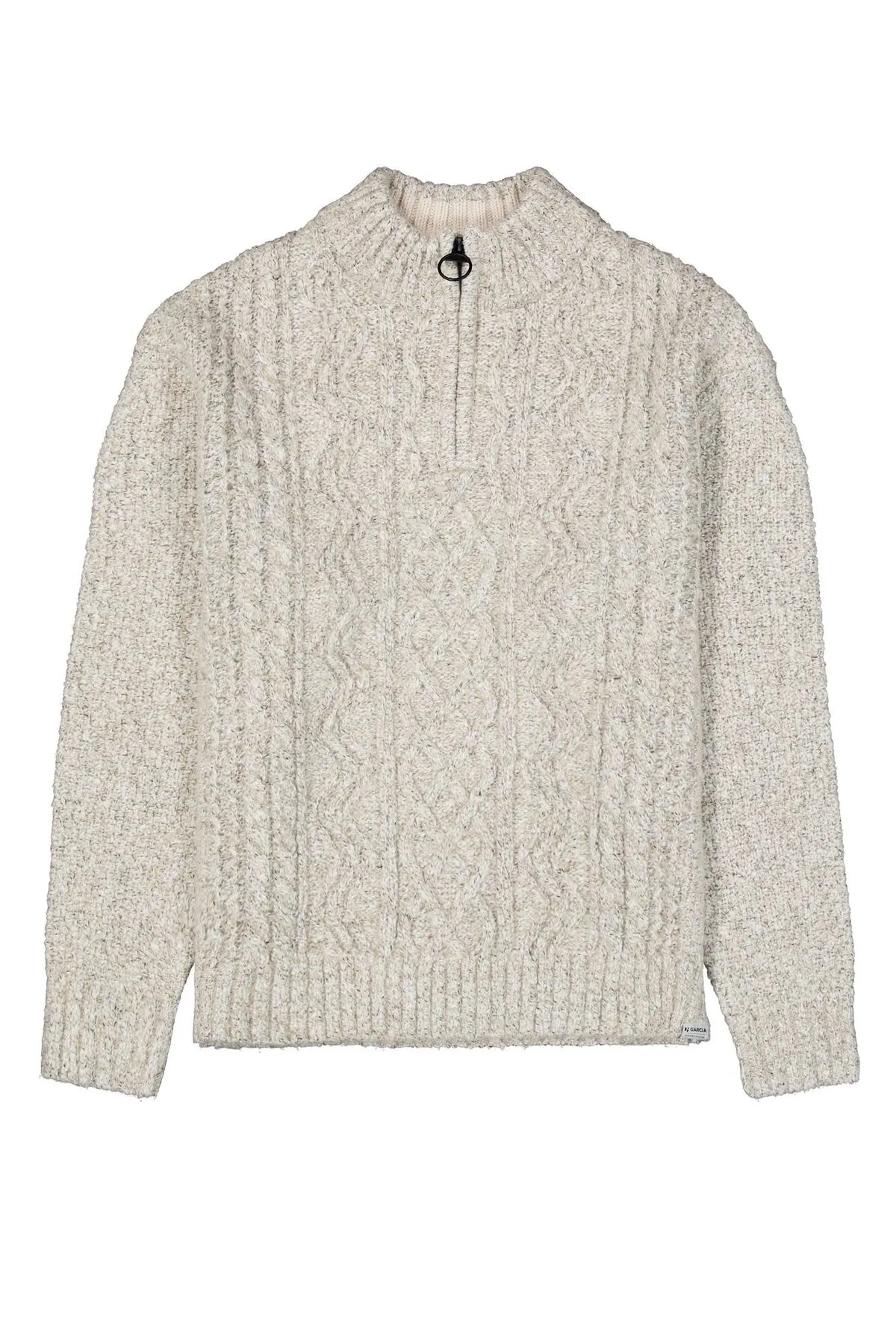 Strickpullover mit Stehkragen