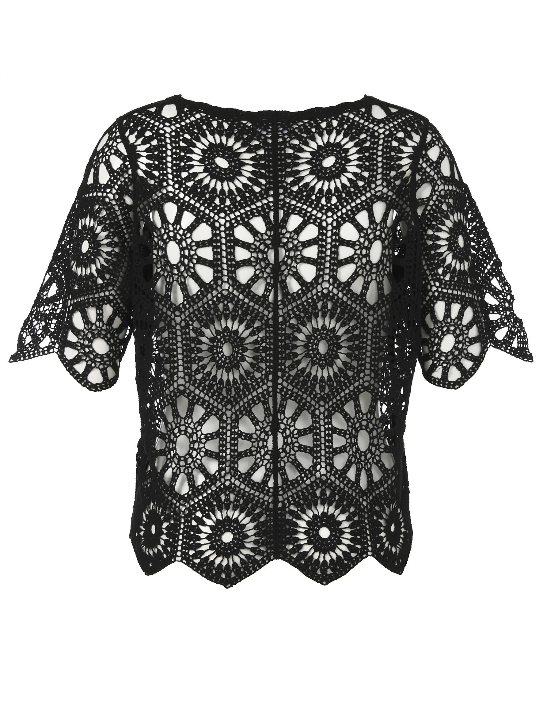 Strick-T-Shirt aus Baumwolle