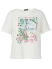 T-Shirt aus Baumwollmix