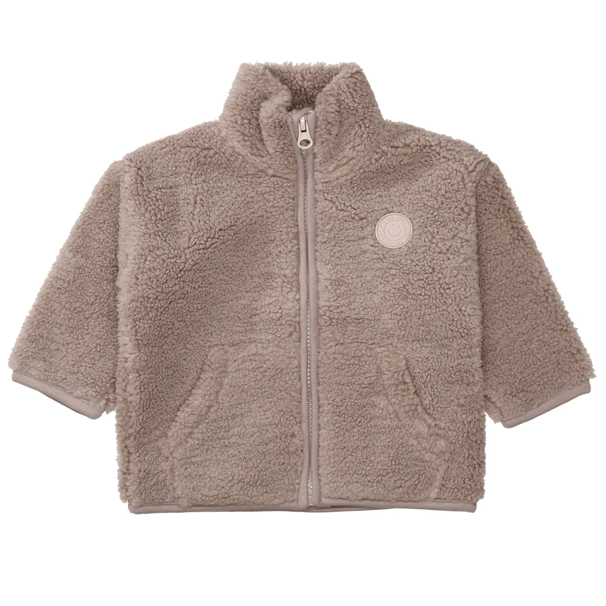 Fleecejacke mit Stehkragen