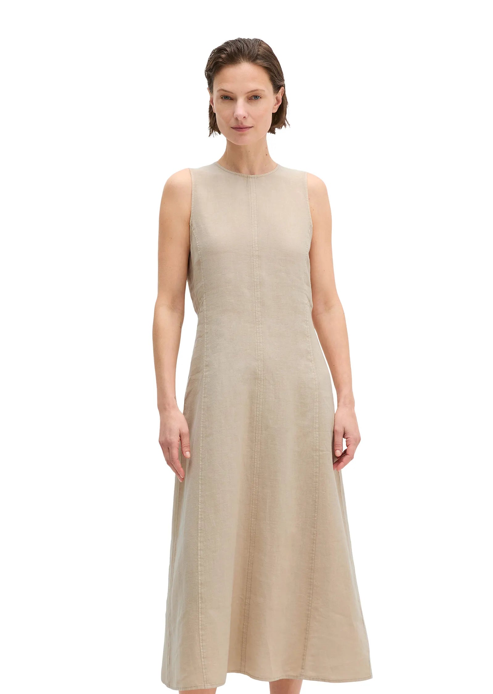 Leinenkleid Midi ärmellos