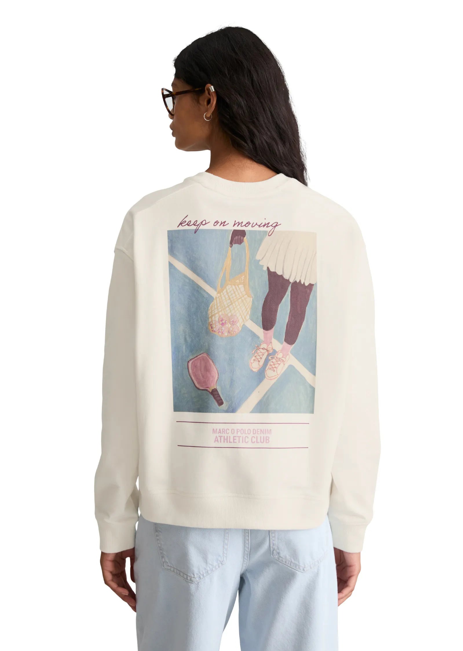 Sweatshirt oversized aus Baumwolle