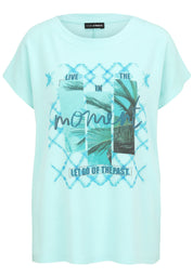 T-Shirt mit Palmen-Motiv