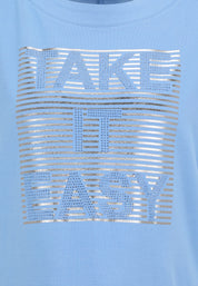 T-Shirt mit Glitzer-Motiv