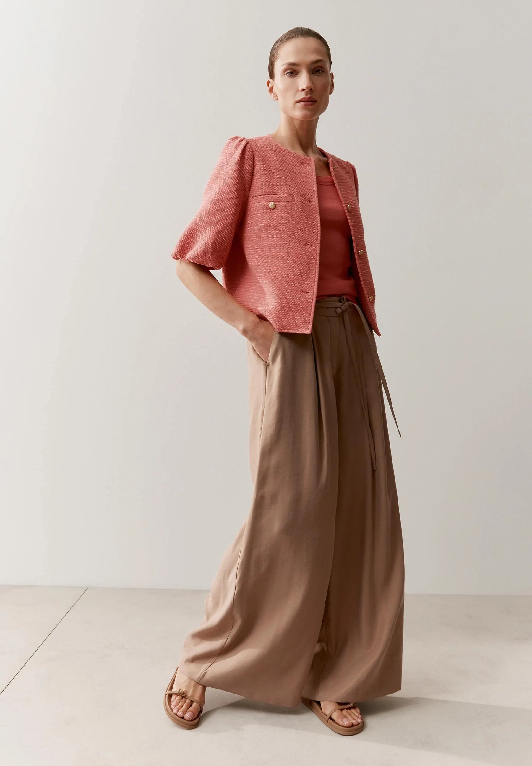 Boucléjacke aus Viskosemix