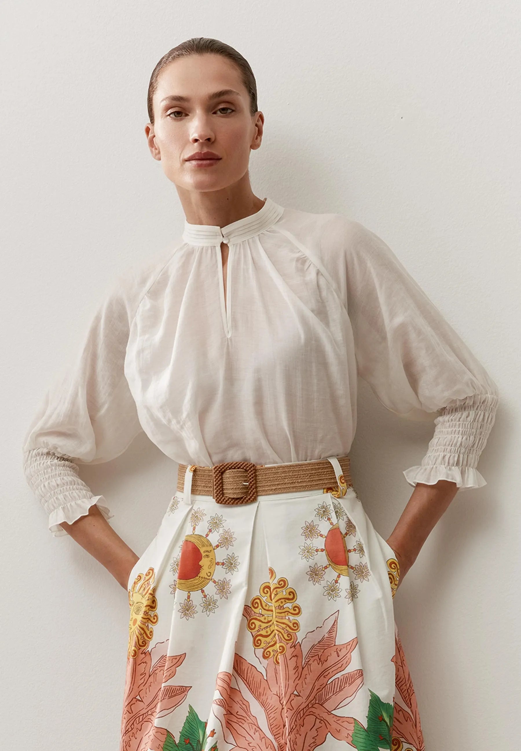 Bluse Regular Fit aus Lyocell