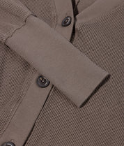 Strick-Cardigan aus Baumwoll-Mesh