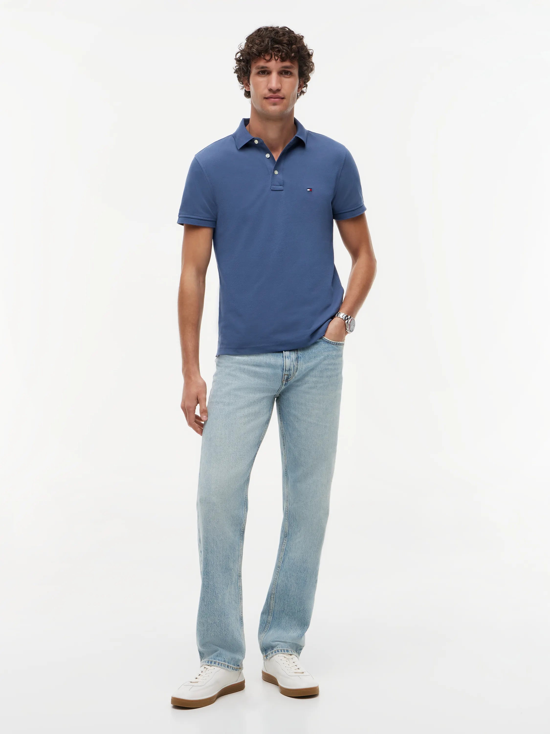 Poloshirt Slim Fit aus Baumwolle