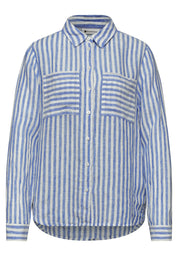 Leinenbluse gestreift