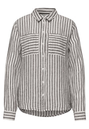 Leinenbluse gestreift