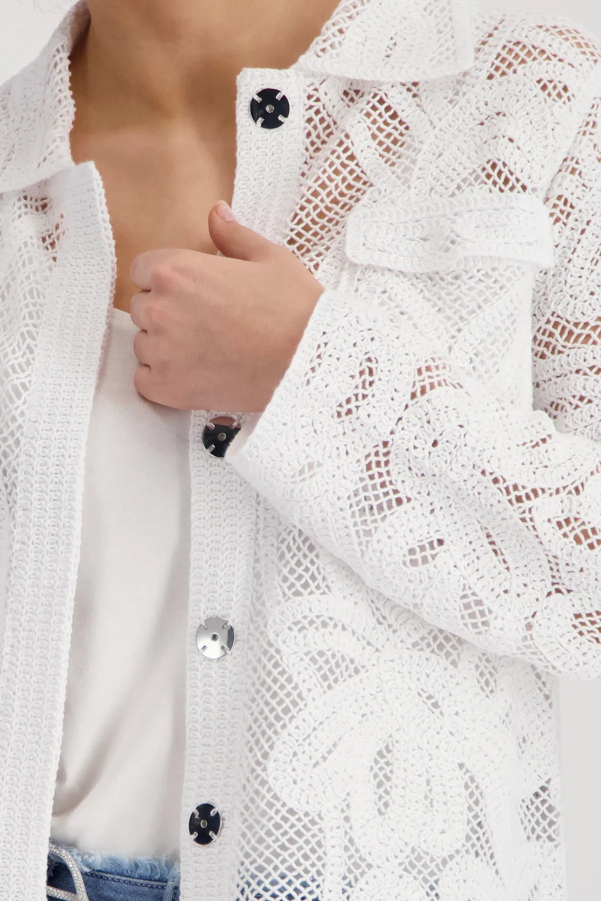 Strickjacke aus Baumwolle