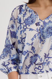 Bluse mit Blumenmuster