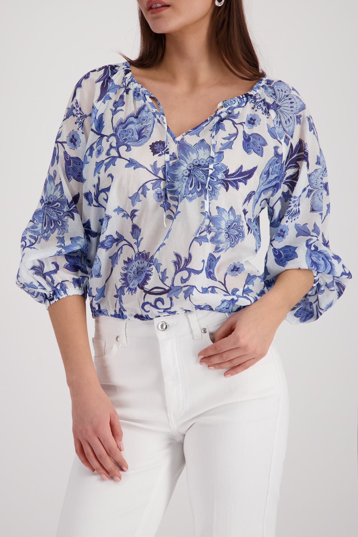Bluse mit Blumenmuster