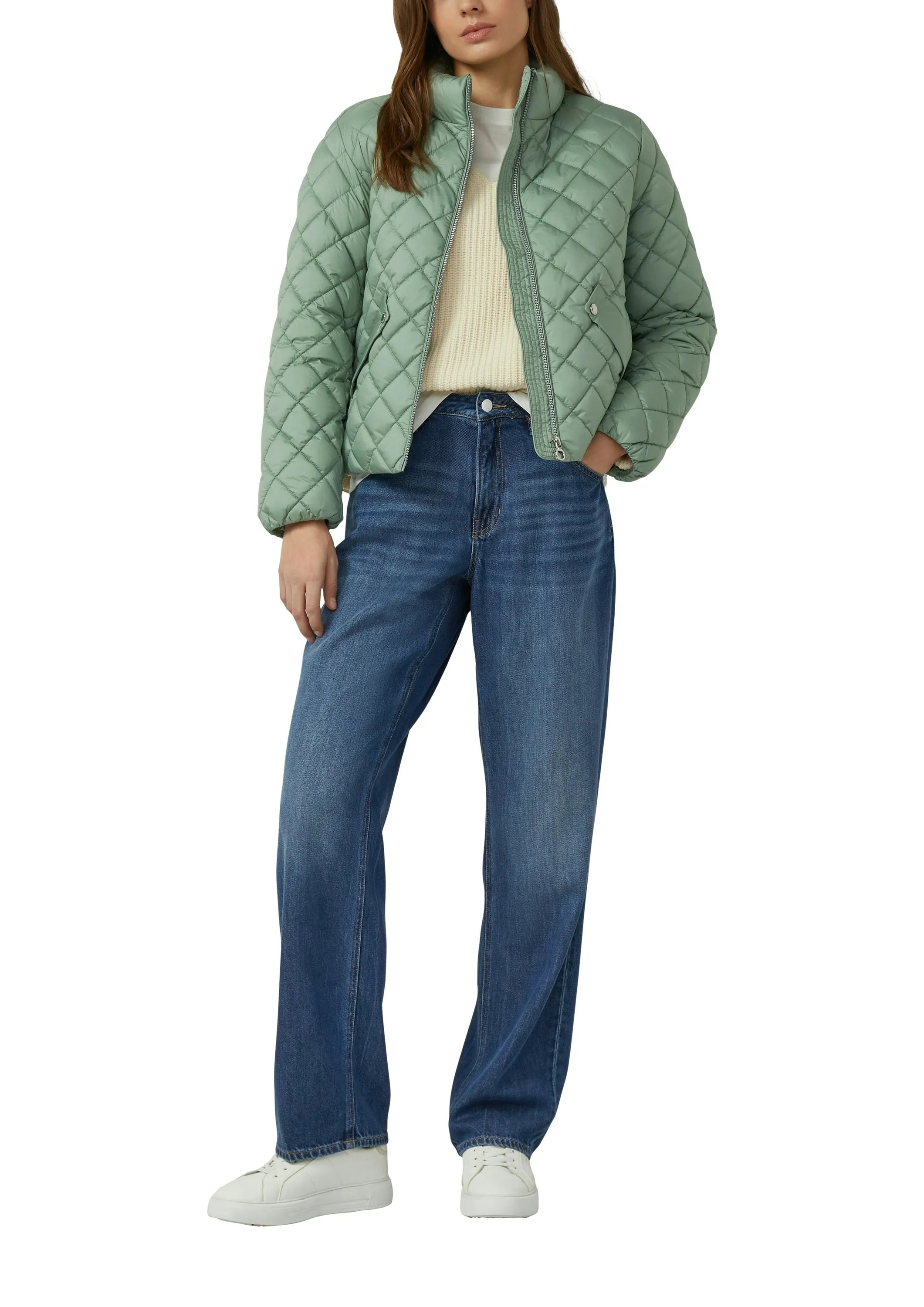 Steppjacke mit Stehkragen