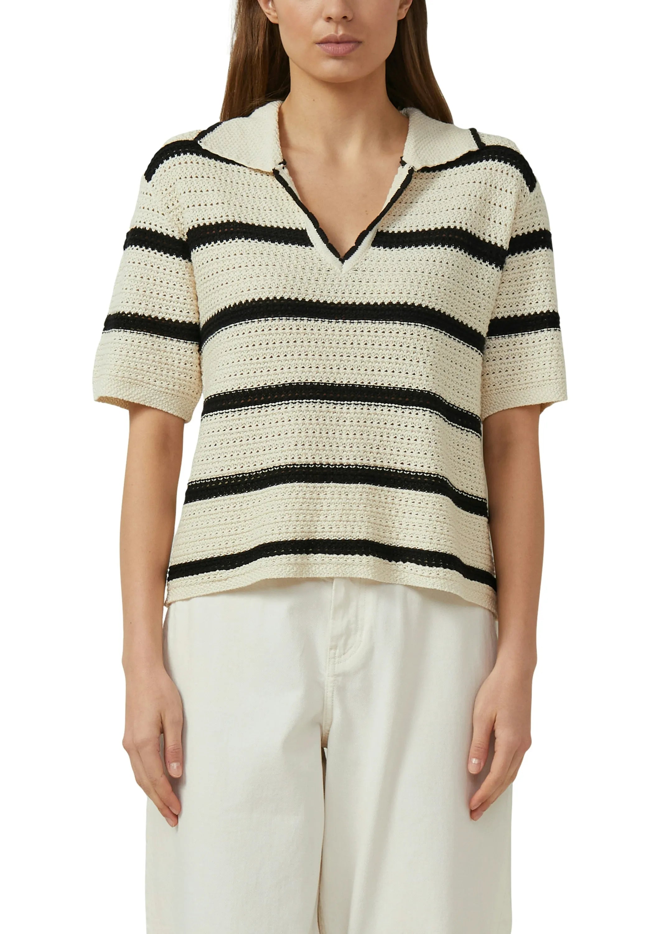 Strickpullover mit V-Ausschnit