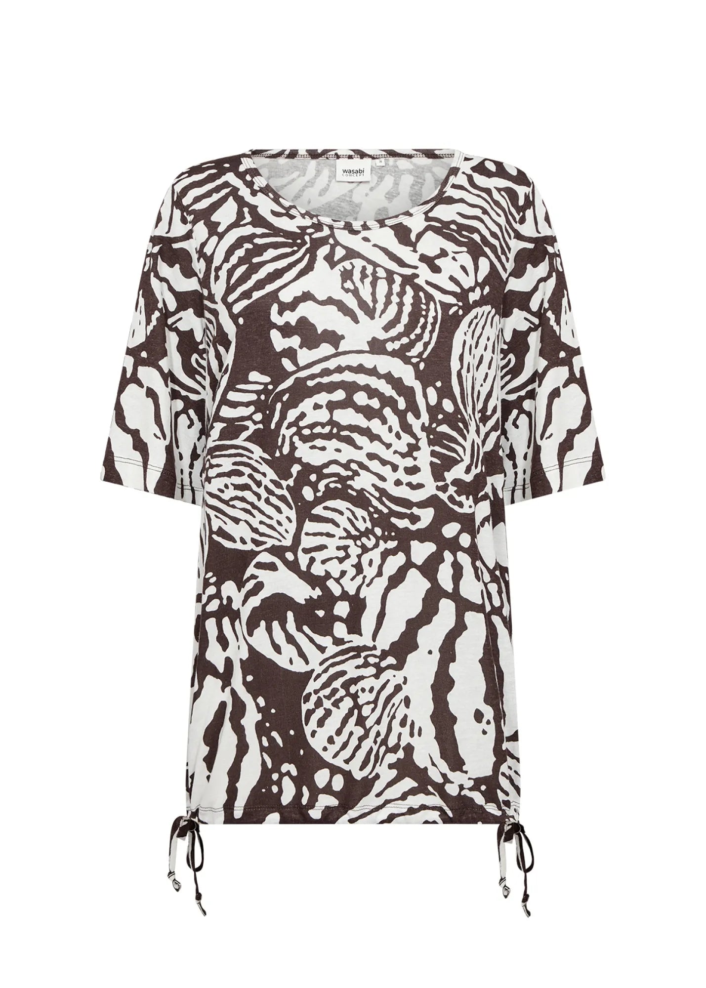 T-Shirt HEVIN aus Leinenmix