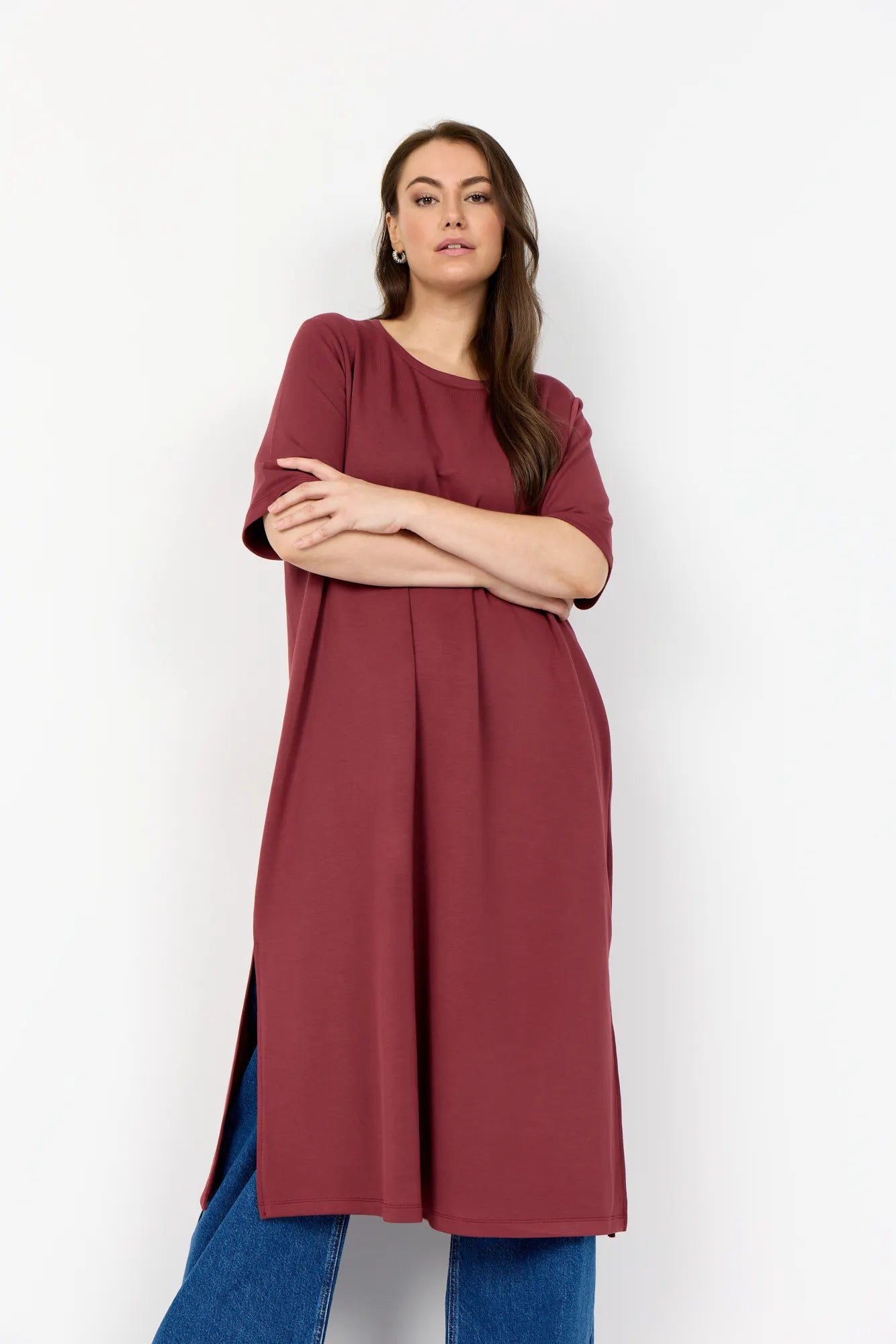 Freizeitkleid Midi aus Modalmix