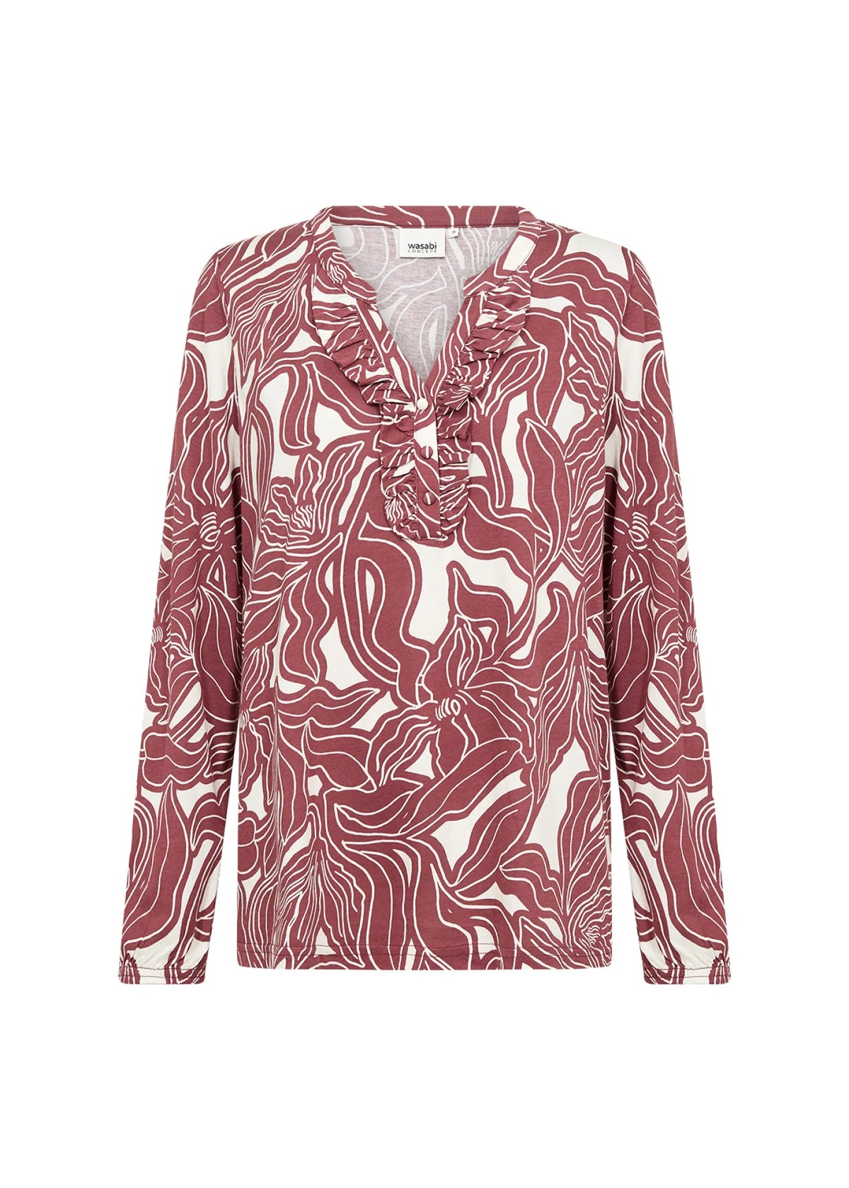 Bluse aus Baumwollmix