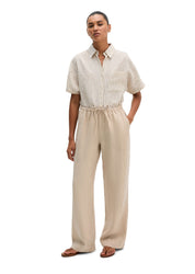 Leinenhose Straight Leg