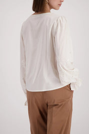 Bluse aus Baumwollmix