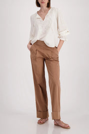 Bluse aus Baumwollmix