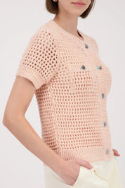 Strickjacke aus Baumwollmix