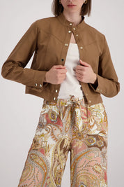 Trench-Jacke mit Stehkragen