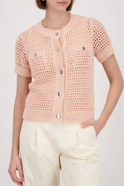 Strickjacke aus Baumwollmix