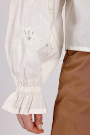 Bluse aus Baumwollmix