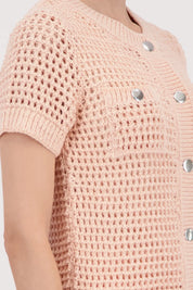 Strickjacke aus Baumwollmix