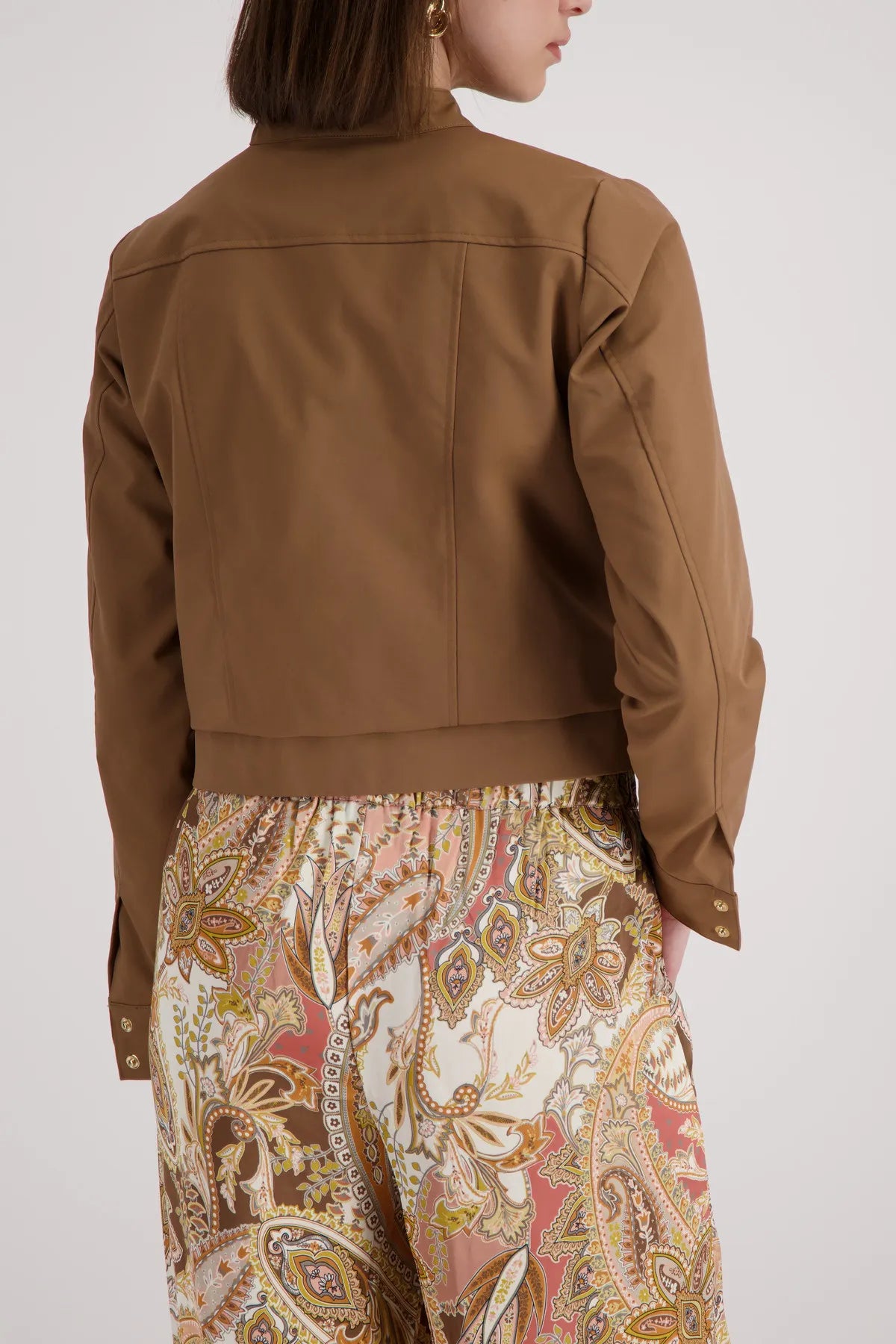 Trench-Jacke mit Stehkragen