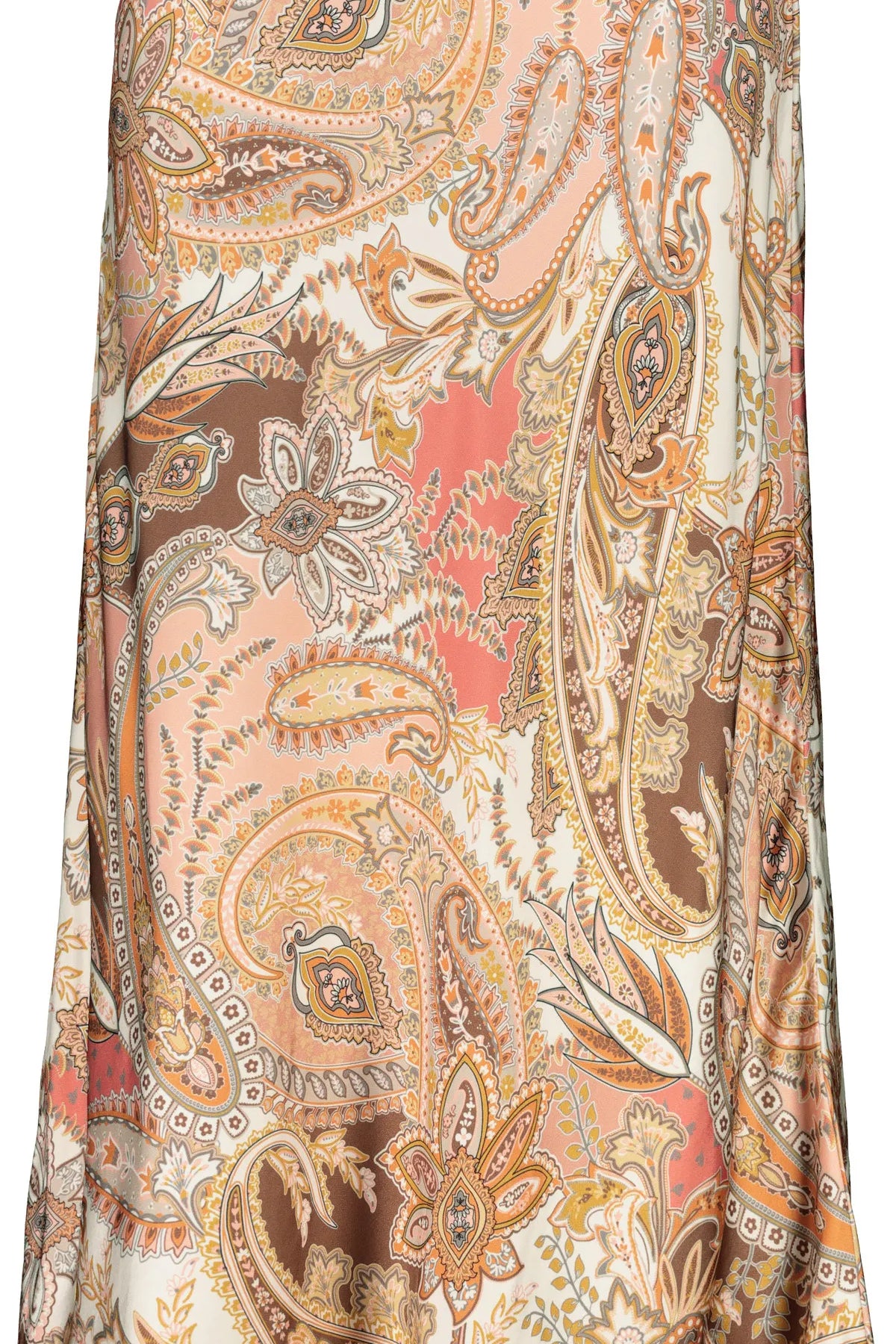 Satinrock Maxi mit Paisleymuster
