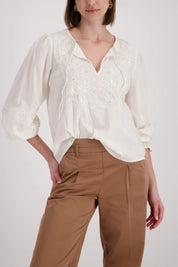 Bluse aus Baumwollmix