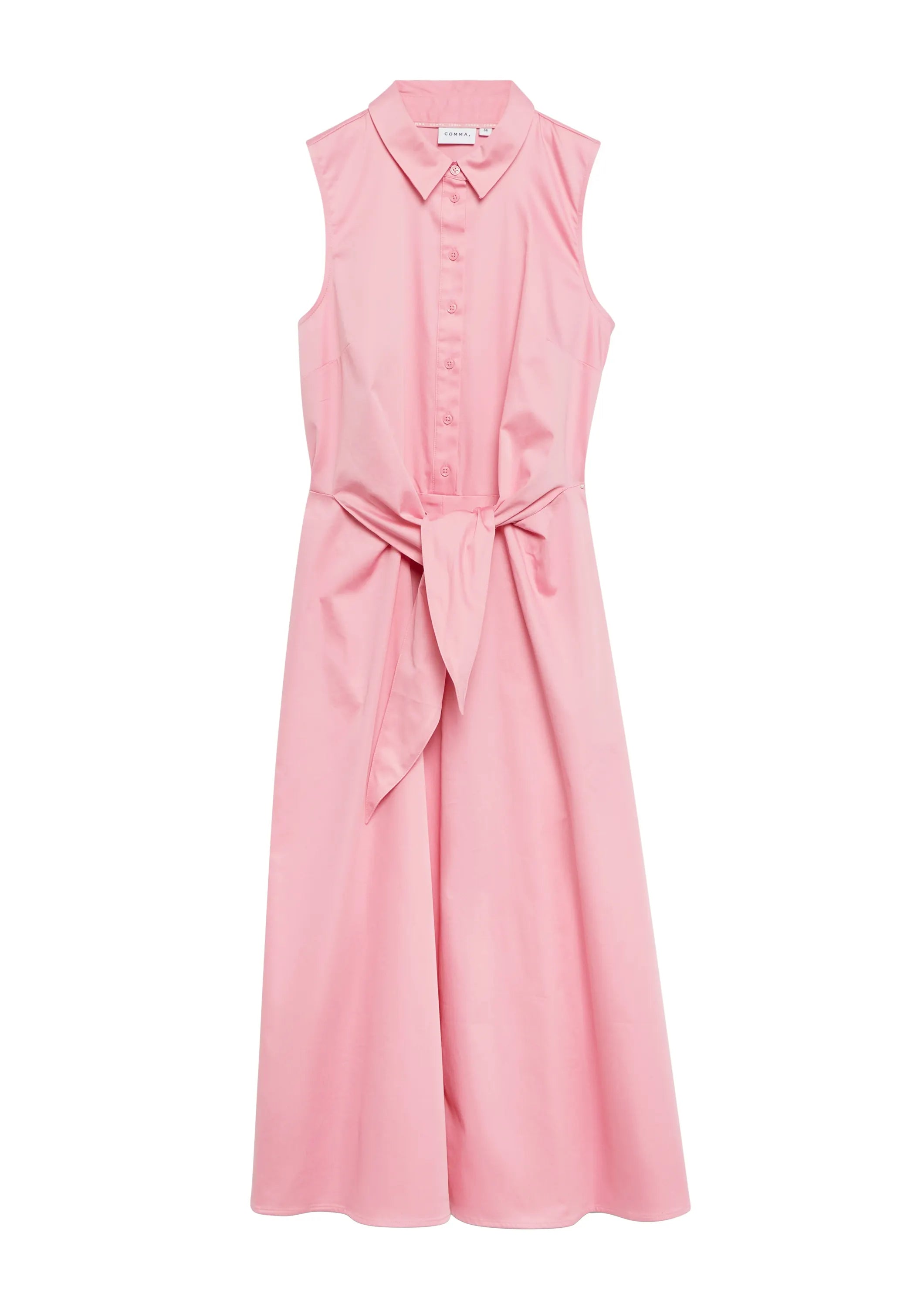 Hemdblusenkleid Midi aus Baumwollmix