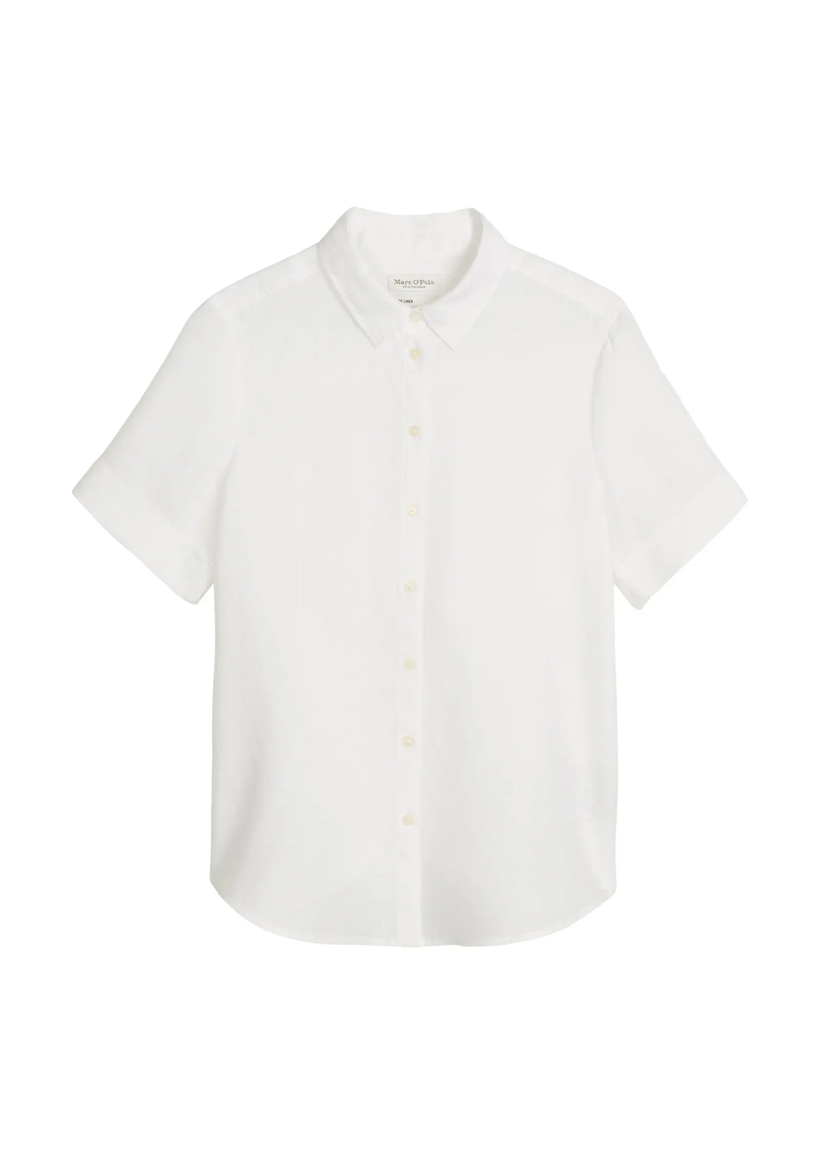 Kurzarm-Leinenbluse Regular Fit