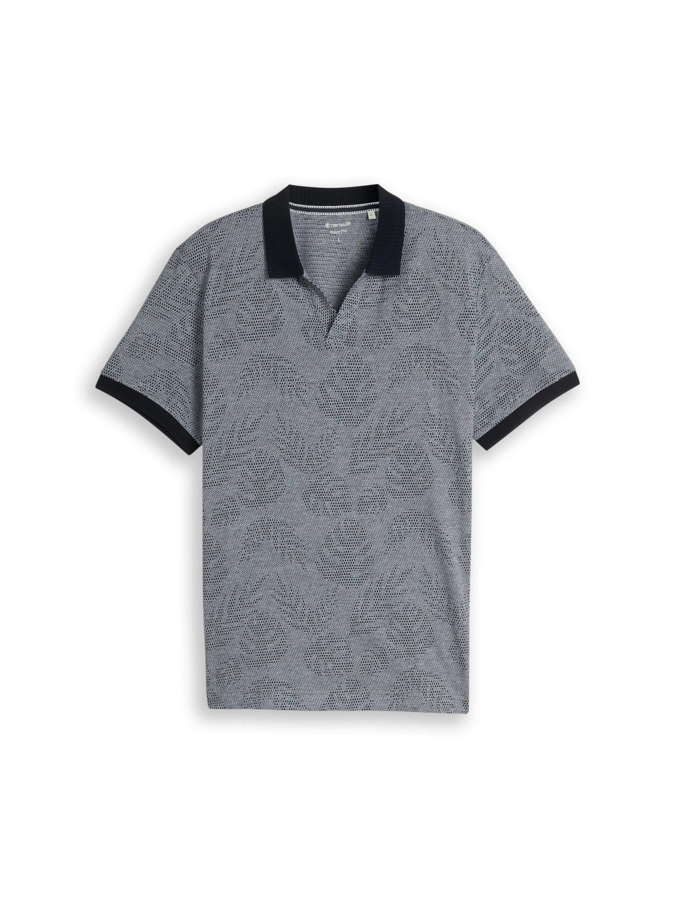 Jacquard Polo-Shirt mit Muster