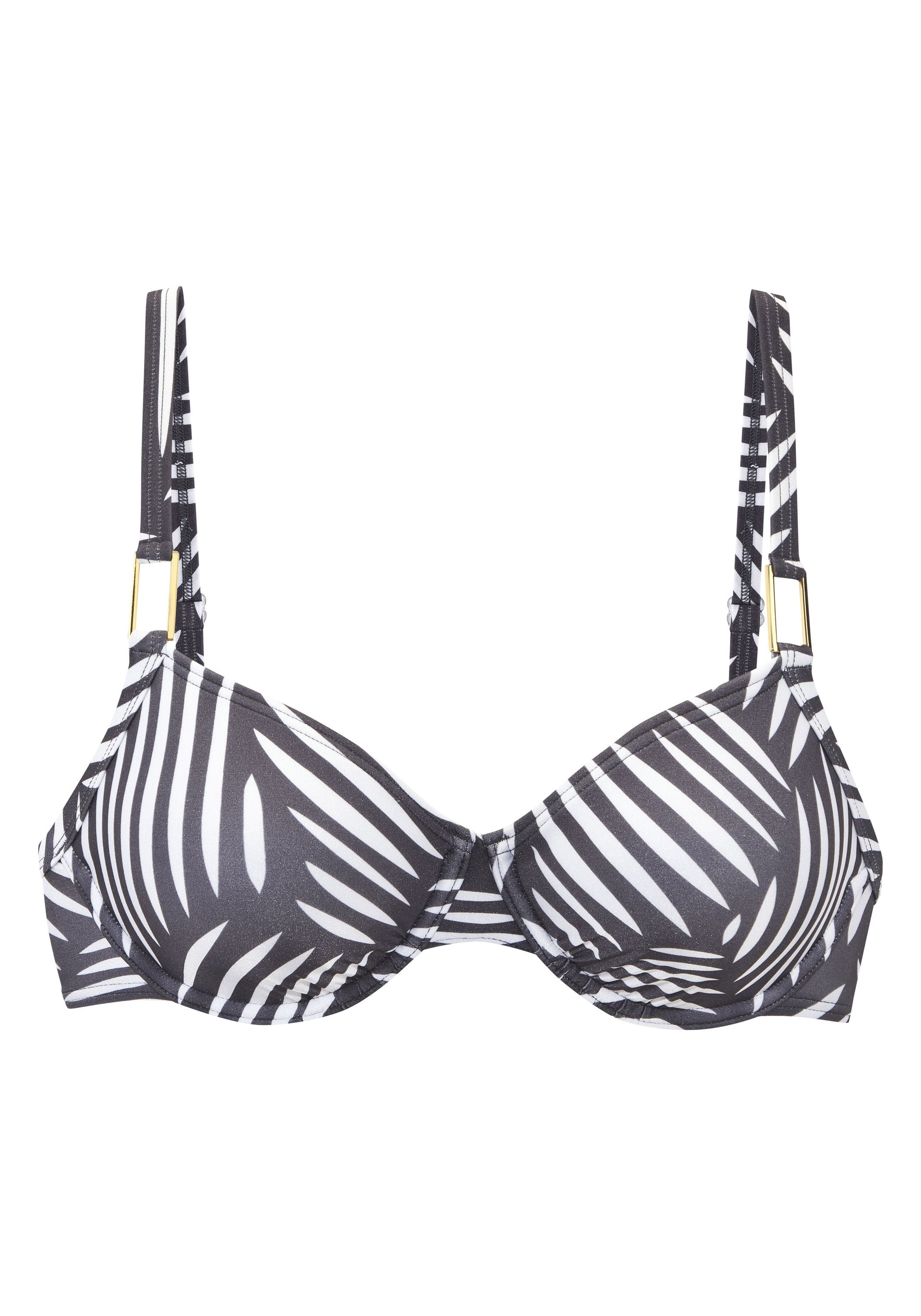 Bikini-Top gemustert mit Bügel