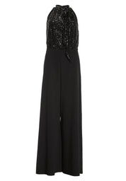 Jumpsuit mit Pailletten-Top