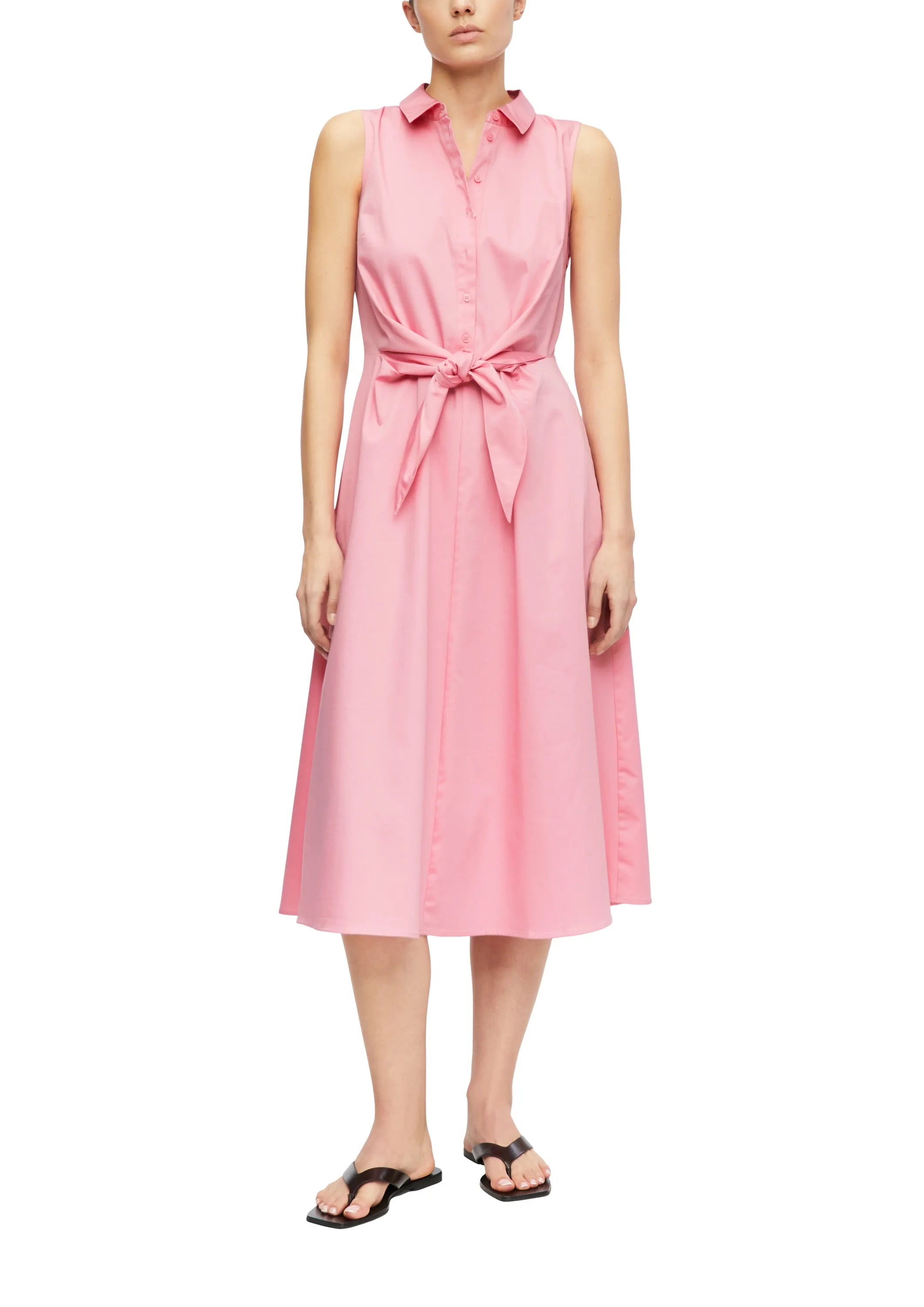 Hemdblusenkleid Midi aus Baumwollmix