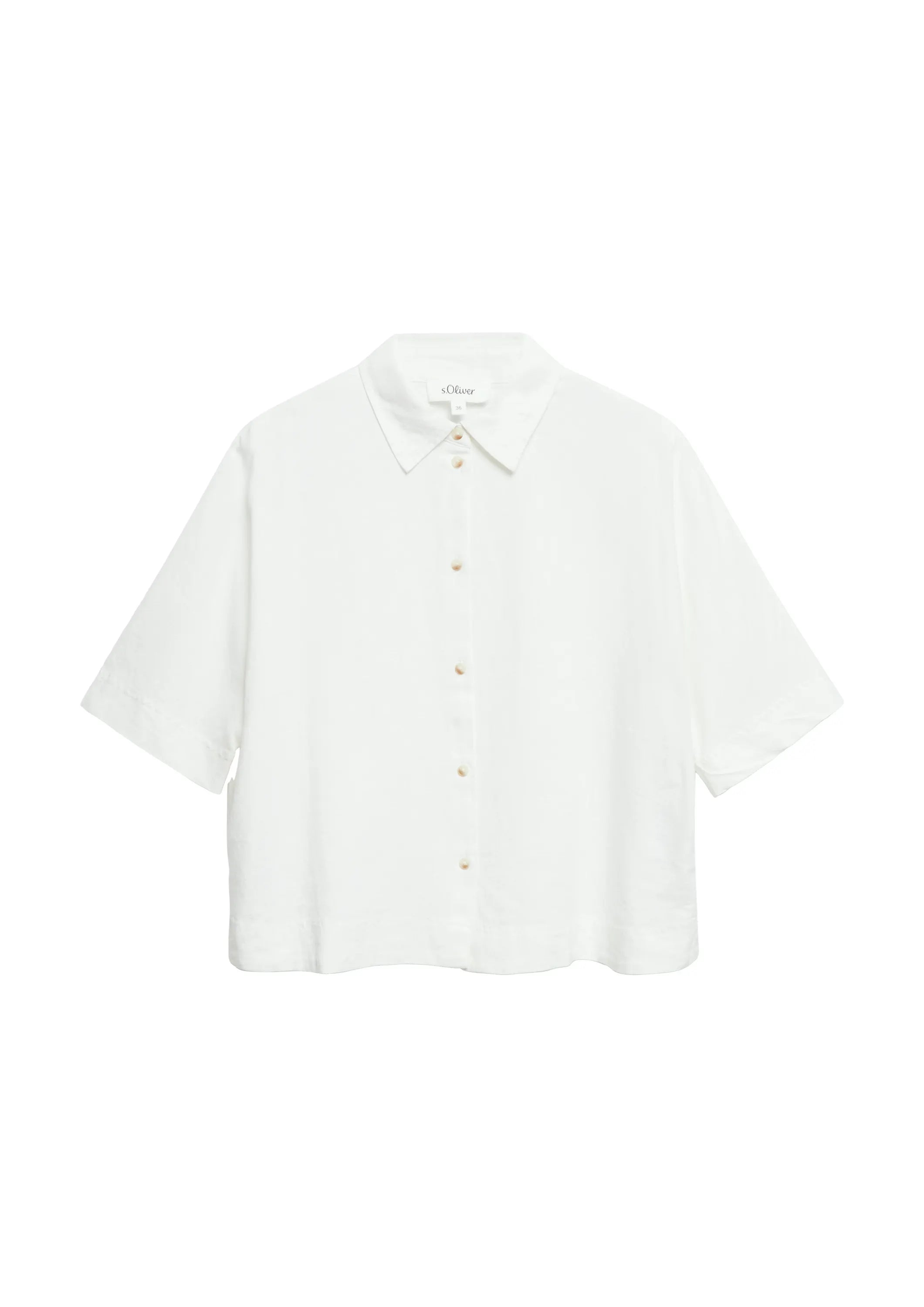 Bluse aus Leinenmix
