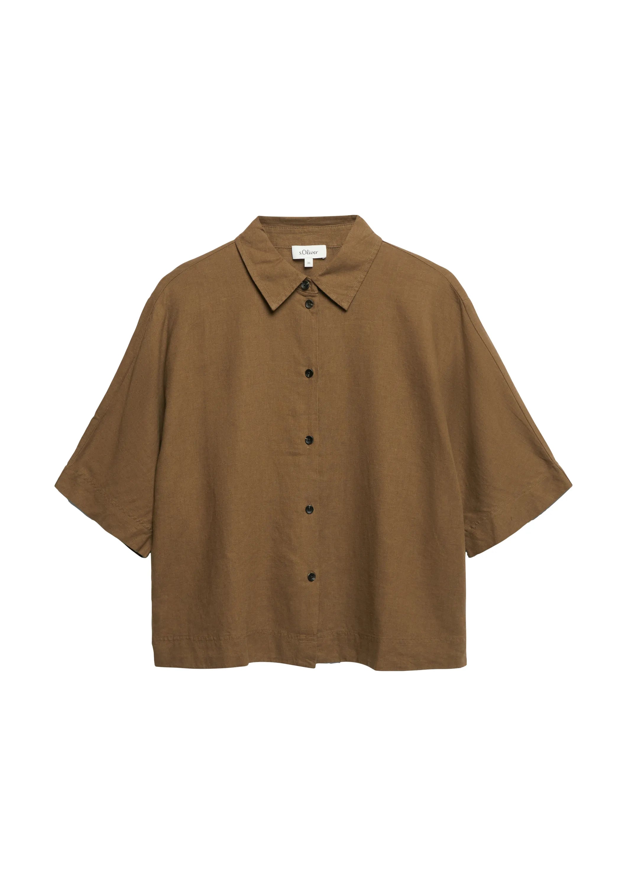 Bluse aus Leinenmix