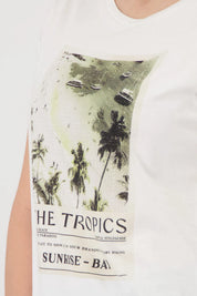 T-Shirt aus Baumwolle mit Print