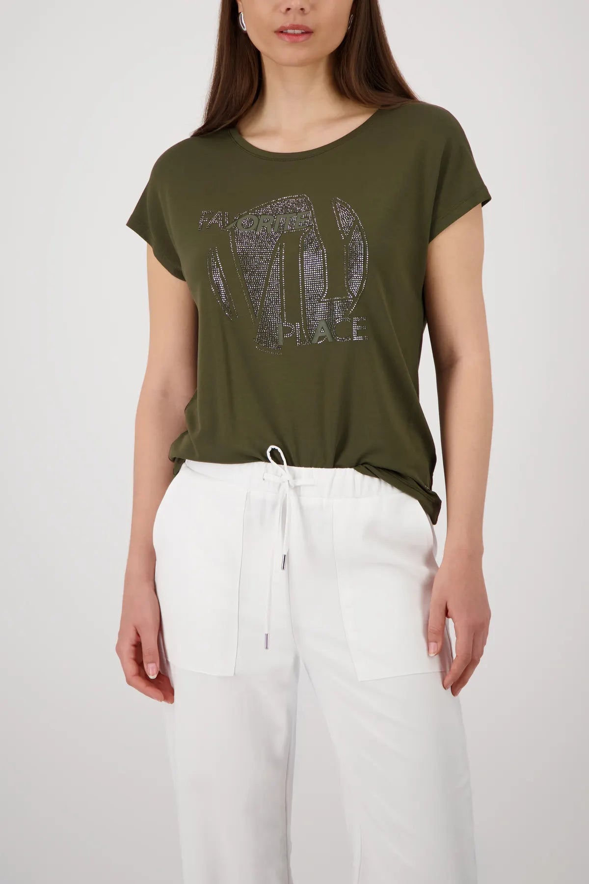 T-Shirt Regular Fit aus Viskosemix