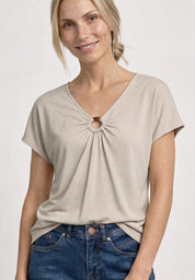 T-Shirt aus Modal-Mix