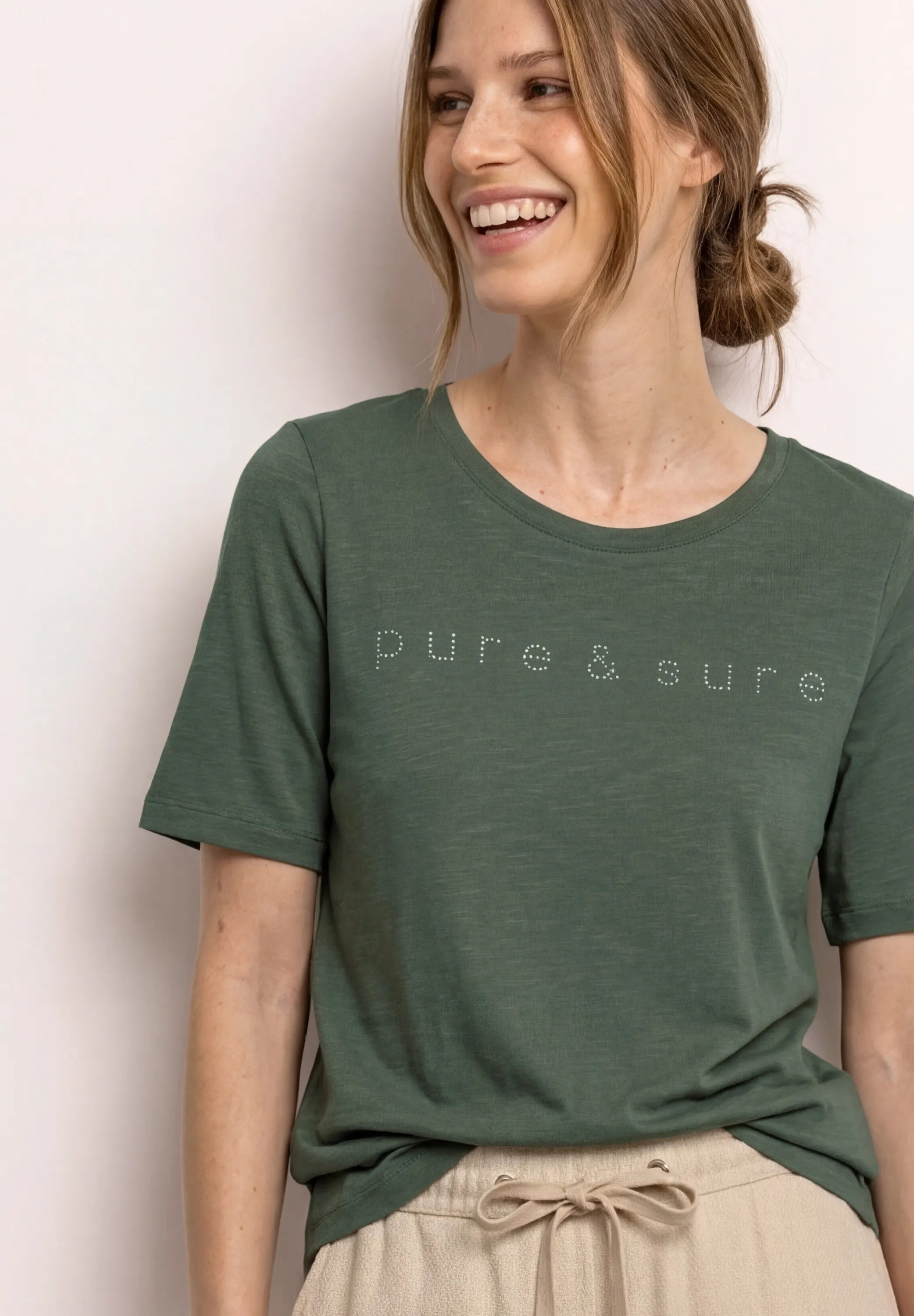 T-Shirt aus Baumwollmix