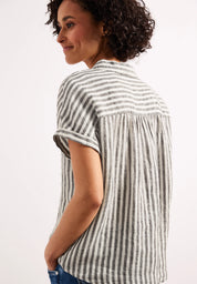 Leinenbluse gestreift