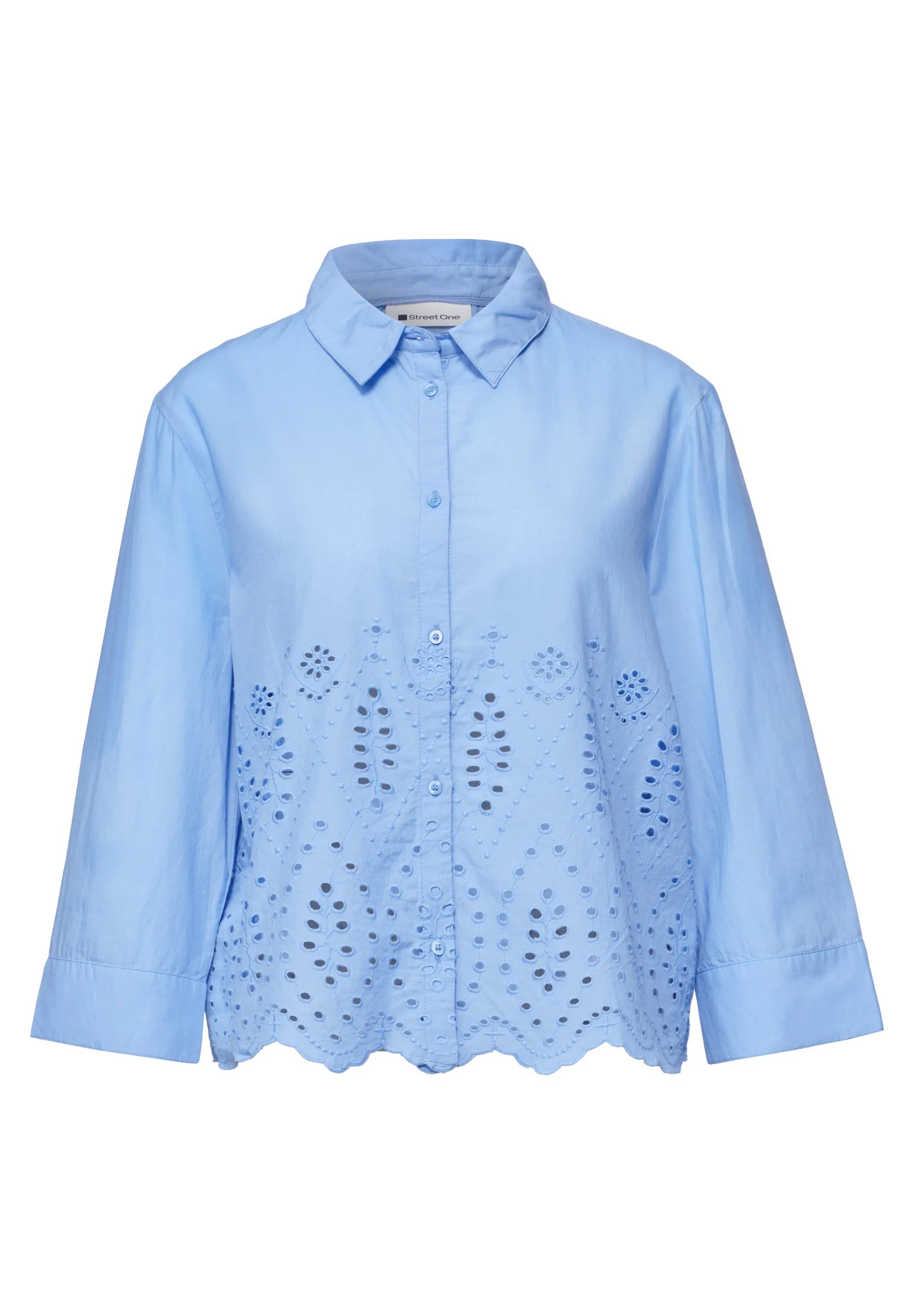 Bluse mit Shiffleydetails
