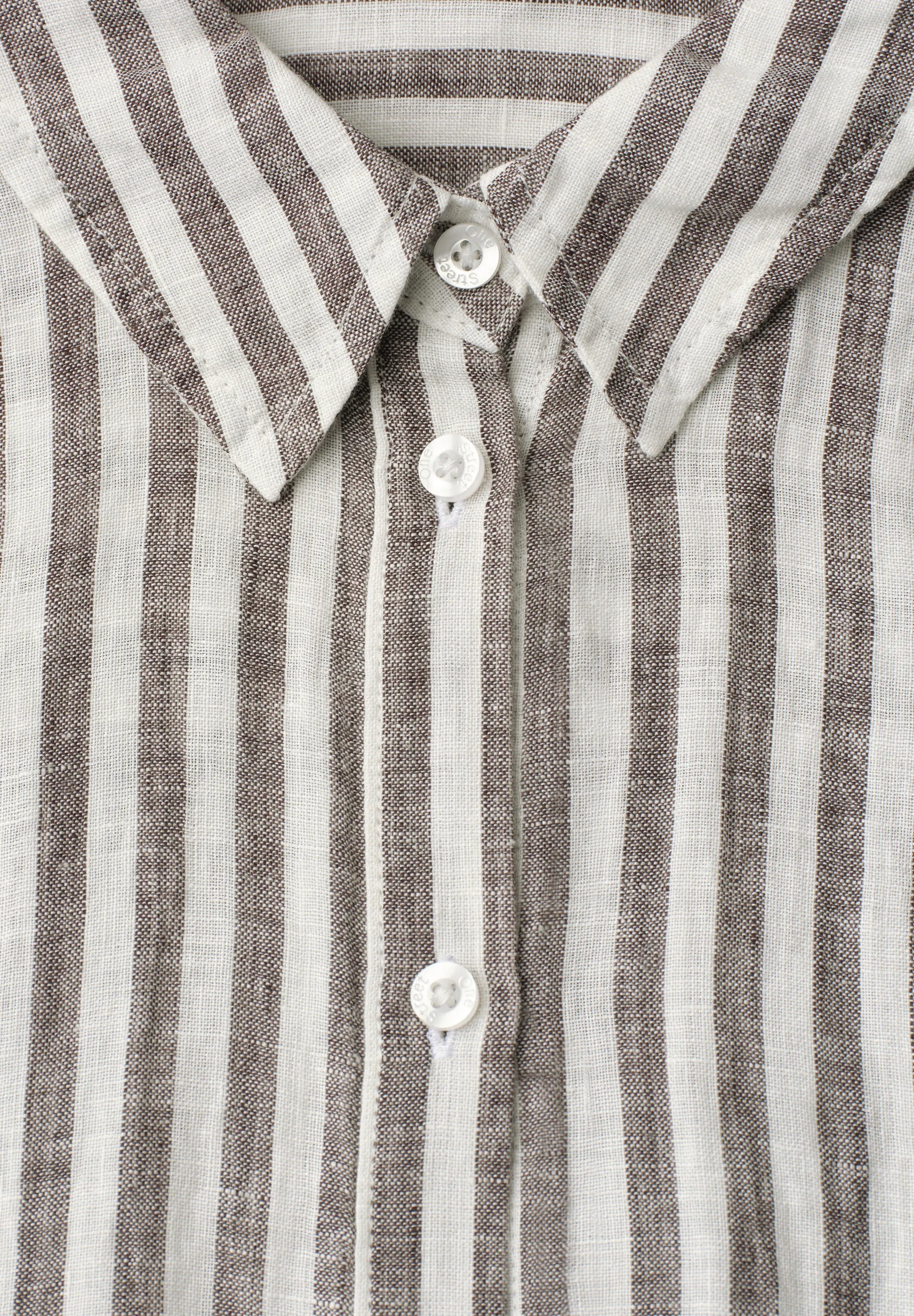 Leinenbluse gestreift