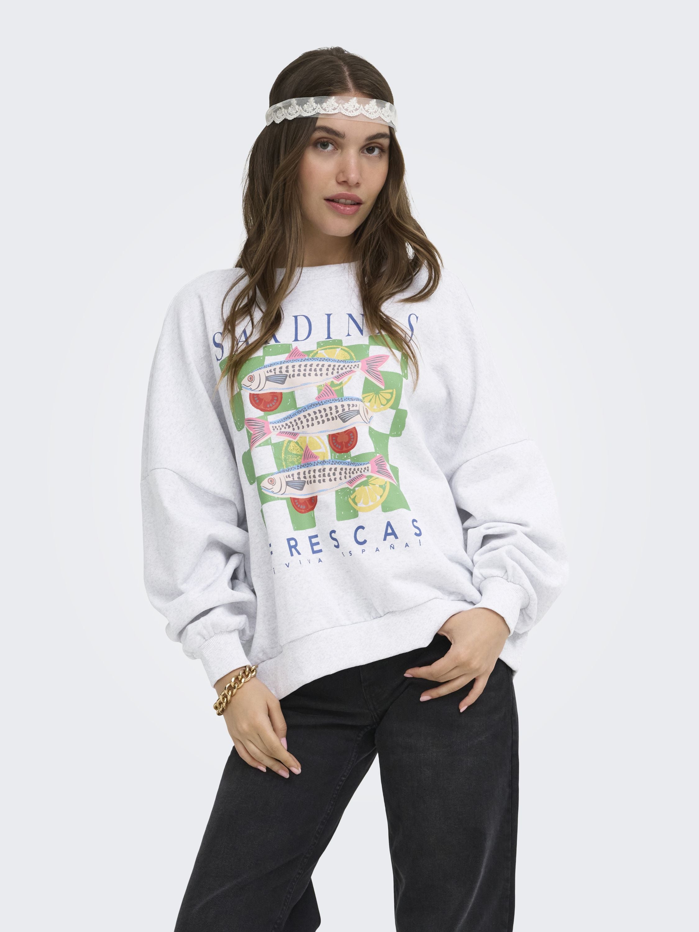 Sweatshirt ONLDEBORAH aus Baumwollmix